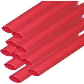 Ancor 302606 Heat Shrink Tubing, 3/16" x 6", Red, 10pc