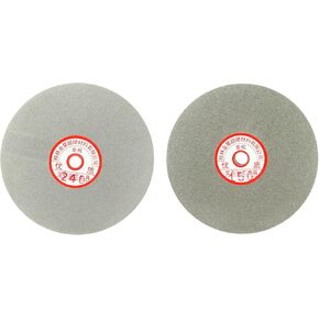 uxcell 6-inch 150 & 240 Grits Diamond Coated Flat Lap Wheel Grinding Sanding Polishing Disc 2pcs
