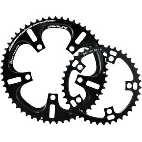 مجموعة حلقات سلسلة من سبائك CNC 7075 من Driveline دراجة الطريق 53-39T، 11 سرعة، BCD110mm، DR2244