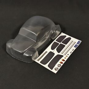 1/18 Scale Beetle Clear Body Shell Replacement for MT and Short Course Car Width 95mm with Decal Sheet