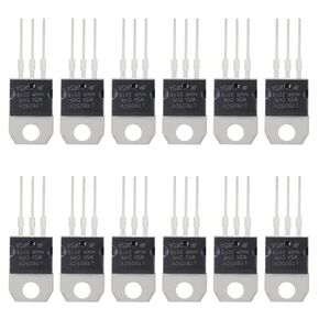 12Pcs Black L7805CV IC Positive Voltage Regulator Output 5V 1.5A L7805 Three-Terminal Regulator 3Pin for Regulated Power Supply Limiting Circuit，Communication Integrated Circuits