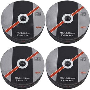 100-Pack Cut-Off Wheels, 6 x 0.045 x 7/8 Metal & Stainless Steel Cutting Wheel, Thin Metal Cutting Disc for Angle Grinder 10200RPM