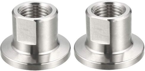 uxcell Sanitary Pipe Fitting KF16 Female Threaded 1/4 PT to Tri Clamp OD 30mm Ferrule 2 Pcs in Saudi Arabia