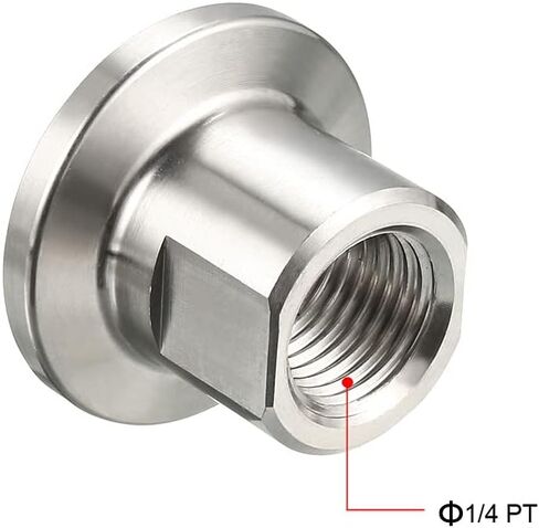 uxcell Sanitary Pipe Fitting KF16 Female Threaded 1/4 PT to Tri Clamp OD 30mm Ferrule 2 Pcs in Saudi Arabia