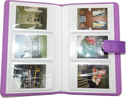 Photo Album for Fujifilm Instax Mini 7s / 8/9 / 11/25 / 50/70 / 90 Shining Frame Mini Films Book Bling Silver in Saudi Arabia