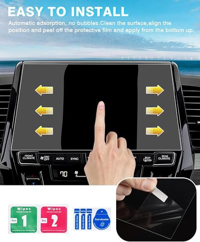 Karltys 2 Pack Screen Protector for Mercedes-Benz E Class Accessories 2024 2025 E350 E450 12.3-Inch Nav. & 14.4-Inch Dash + 12.3-Inch Passenger Screen, Anti Glare E350 Tempered Glass Protector in Saudi Arabia