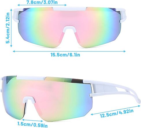 نظارات شمسية لركوب الدراجات للنساء، نظارات شمسية رياضية عصرية رائعة، نظارات شمسية خارجية للحماية من الأشعة فوق البنفسجية لصيد الأسماك والجري والبيسبول والكرة اللينة in Kuwait