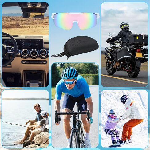 نظارات شمسية لركوب الدراجات للنساء، نظارات شمسية رياضية عصرية رائعة، نظارات شمسية خارجية للحماية من الأشعة فوق البنفسجية لصيد الأسماك والجري والبيسبول والكرة اللينة in Kuwait
