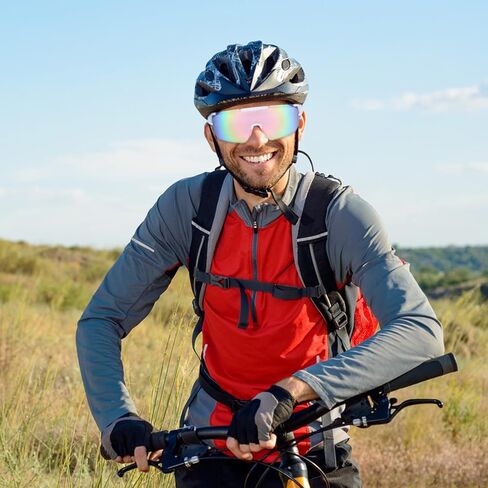 نظارات شمسية لركوب الدراجات للنساء، نظارات شمسية رياضية عصرية رائعة، نظارات شمسية خارجية للحماية من الأشعة فوق البنفسجية لصيد الأسماك والجري والبيسبول والكرة اللينة in Kuwait