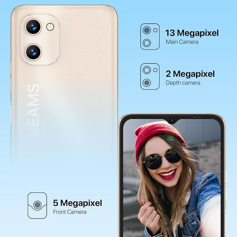 UMIDIGI Unlocked 5G Cell Phone,A13 PRO MAX 5G Smartphone 17GB+256GB Android 12 with 6.8" Full Screen,64+5+5MP AI Triple Camera MediaTek Dimensity 900,5150mAh Battery Smartphones,WIFI 6.0,Warranty in Saudi Arabia