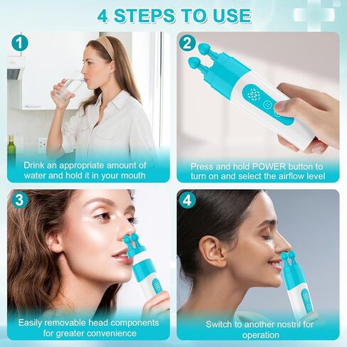 جهاز تخفيف ضغط الأذن، جهاز فك انسداد قناة استاكيوس - يوازن ضغط الأذن ويساعد على تحسين طنين الأذن وألم الأذن، جهاز فك انسداد الأذن المحمول للطيران والغوص والسباحة in Kuwait