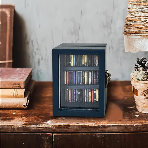 Anxiety Bookshelf Mini Bookshelf Ornament Miniature Bookshelf Decor Shake Bookshelf Shake Away Your Anxiety Miniature Book Library with 300pcs Mini Books for Book Lovers Home Room Office Decor in Saudi Arabia