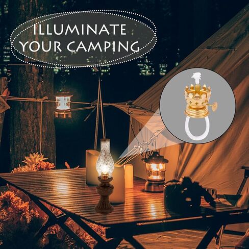AHANDMAKER 4 Sets Oil Lamp Replacement Burner Oil Lamp Burner Oil Lamp Chimney Holder Burner with Reduction Collar and Cotton Lamp Wick for Antique Hurricane Lamps in Saudi Arabia