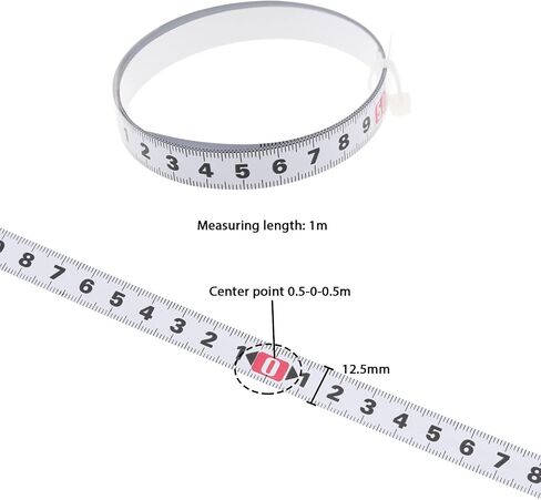The Lord of the Tools Set with 3Pcs Self-Adhesive Tape Measure 0-100cm 50-0-50cm 100-0cm Self Adhesive String Rulers Measuring Tool for Workbenches Saw Tables Countertops in Saudi Arabia