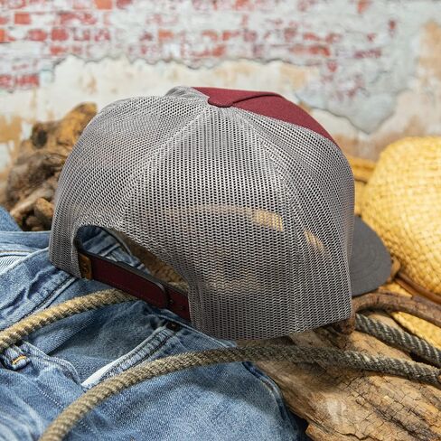HOOEY Spur Adjustable Snapback Trucker Mesh Back Hat with Logo (Black) in Saudi Arabia
