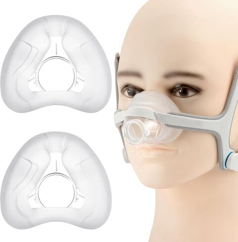 عبوتان من وسائد الأنف البديلة لقناع AirFit N20 (M) - مادة ناعمة ومتينة، مناسبة تمامًا لإغلاق آمن وراحة معززة in Kuwait