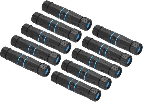 MECCANIXITY Waterproof RJ45 Coupler, Dual Head Shielded Female to Female Waterproof IP68 Ethernet Outdoor LAN Cable Connector for Cat6/Cat5e/Cat5, Pack of 2 in Saudi Arabia