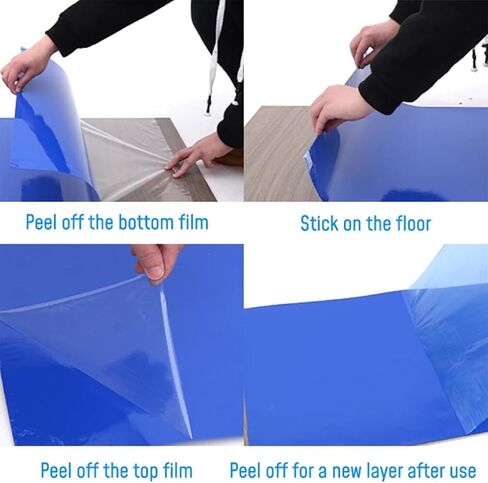 DOITOOL كرة السلة لزجة حصيرة تنقية لزجة حصيرة غرف الأبحاث لزجة الحصير البناء مبتذل لاصق الحصير لبناء مستشفى المختبر in Kuwait