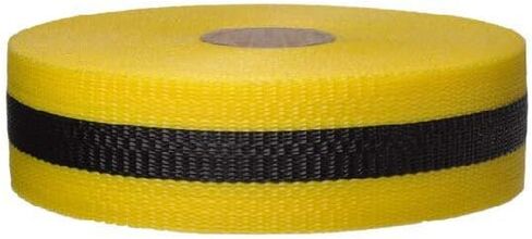 NMC BT4BY Webbed Barrier Tape in Black/Yellow - 2 in. x 150 ft. Woven Polyethylene Non Adhesive Barricade Tape in Saudi Arabia