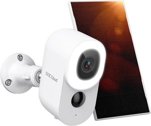 2 Pack Solar Cameras Wireless Outdoor, SV3C 2K 2.4G WiFi Battery Security Camera for home with 14 Spotlight Color Night Vision, 110° View Angle, PIR Human Detection,2-way Audio,Cloud & SD Card Storage in Saudi Arabia