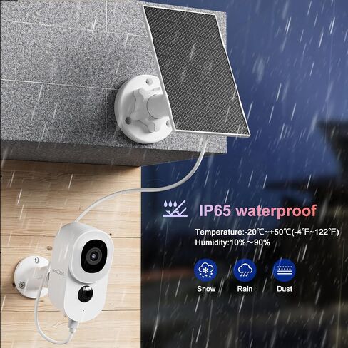 2 Pack Solar Cameras Wireless Outdoor, SV3C 2K 2.4G WiFi Battery Security Camera for home with 14 Spotlight Color Night Vision, 110° View Angle, PIR Human Detection,2-way Audio,Cloud & SD Card Storage in Saudi Arabia