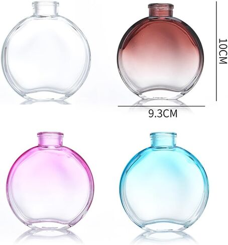 150ml Empty Glass Diffuser Bottles Essential Oil Diffuser Jars Fragrance Reed Diffuser Bottles Refillable Aromatherapy Diffuser Bottles for Home Office Brown in Saudi Arabia