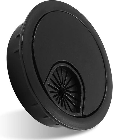 Uenhoy 2 Inch Metal Desk Grommet Black Wire Cable Hole Cover for Wire Organizing, Desk Table Grommet for Office and Home in Saudi Arabia