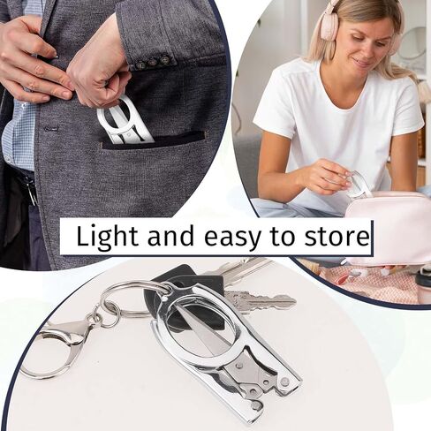 8 Packs Folding Scissors Mini Scissors Portable Travel Scissors, Stainless Steel Small Scissors, Paper Craft Scissors Tiny Scissors Pocket Scissors Badge Scissors for School Travel Office in Saudi Arabia