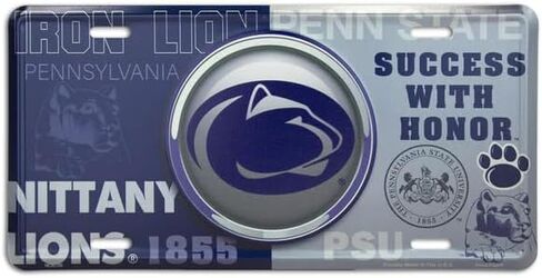 Hangtime Penn State - Nittany Lions - Bullseye Style License Plate in Saudi Arabia