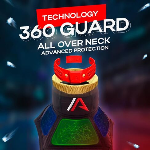 IceArmax Hockey Neck and Collarbone Guard Reinforced Protection from Both Hits and Cuts Youth and Kids Sizes from XS to XXL Helps to Avoid Knock Injuries and Skate Lacerations in Saudi Arabia
