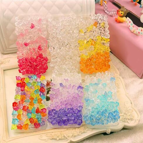 1000Pcs Multicolor Fake Crush Ice Rocks, Mini Vase Fillers Small Acrylic Diamonds for Centerpieces Home Party Table Scatter, 0.5in Plastic Gems for DIY Crafts in Saudi Arabia
