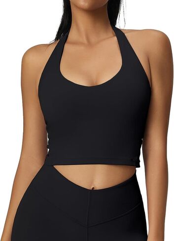 حمالة صدر رياضية للنساء من ألتيلاند برقبة على شكل حرف V، تانك مبطن للتمرينات واليوجا مع دعم متوسط in Kuwait