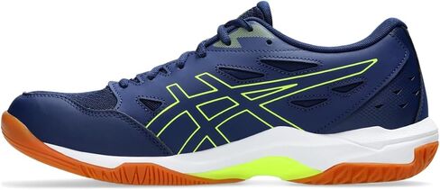حذاء كرة الطائرة GEL-ROCKET 11 للرجال من ASICS، 8، PEACOAT/SHOCKING ORANGE in Saudi Arabia