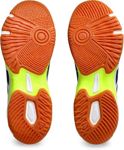 حذاء كرة الطائرة GEL-ROCKET 11 للرجال من ASICS، 8، PEACOAT/SHOCKING ORANGE in Saudi Arabia