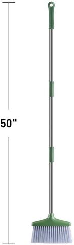 Broom with Dustpan Combo Set, Broom Dust Pan Set with 48inch Long Handle, Broom and Dustpan Set for Home, Kitchen, Office, Outdoor, Indoor - 3L Capacity, 10" Great Edge in Saudi Arabia