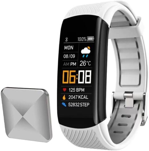sanjimida Fitness Tracker Watch, Heart Rate Monitor, Sleep Tracker, Calorie Counter, Activity Tracker, Micro-USB Connected, Smartwatch for Men and Women (Black) in Saudi Arabia