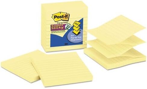 Post-it R440YWSS Pop-up Notes Refill, Lined, 4 x 4, Canary Yellow, 90-Sheet, 5/Pack in Saudi Arabia