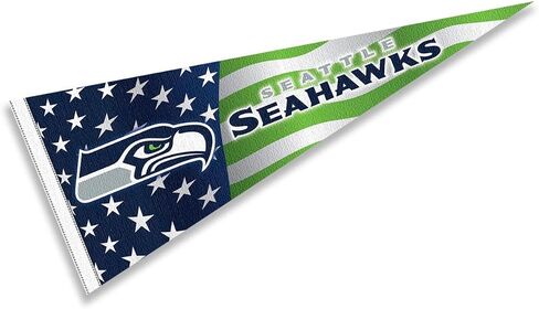 WinCraft Seattle Seahawks Nation USA Americana Stars and Stripes Pennant Banner Flag in Saudi Arabia