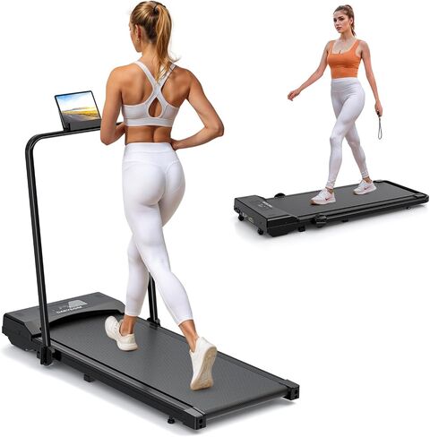 Treadmill with Incline Walking Pad Treadmill with Incline Manual Incline Under Desk Treadmill for Home/Office, 2.5HP Inclined Treadmills with Remote Control and LED Display in Saudi Arabia