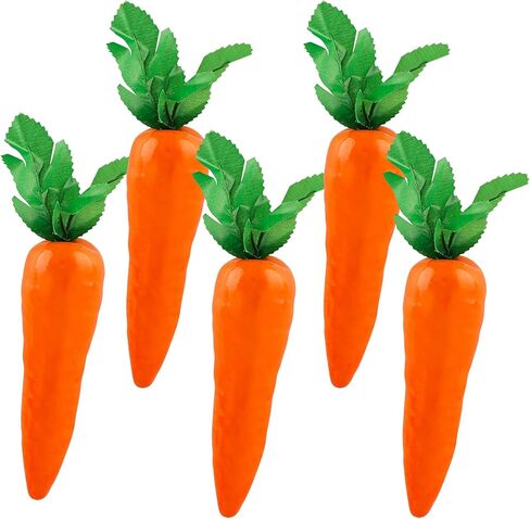 Framendino, 5 Pack Artificial Carrots Simulation Carrot Lifelike Vegetables Model for Home Kitchen Shop Supermarket Decor in Saudi Arabia