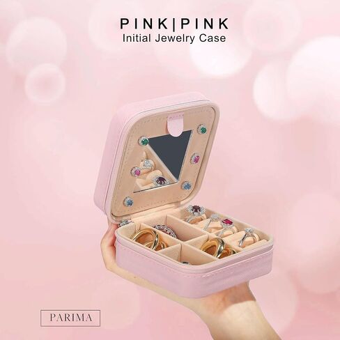 Jewelry Organizer Box, Small Jewelry Box for Women Girls Initial P Travel Jewelry Case Small Jewelry Organizer Box Travel Jewelry Case Jewelry Box Organizer Mini Travel Jewelry Box in Saudi Arabia