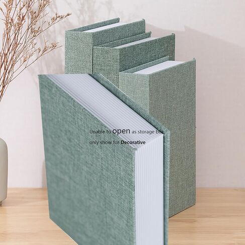 3 Pieces Decorative Modern Book Boxes, Faux Books Holder Box for Linen Table Book for DIY Crafts Storage Home Book shelf Cafe Hotel Decoration Display (Beige) in Saudi Arabia