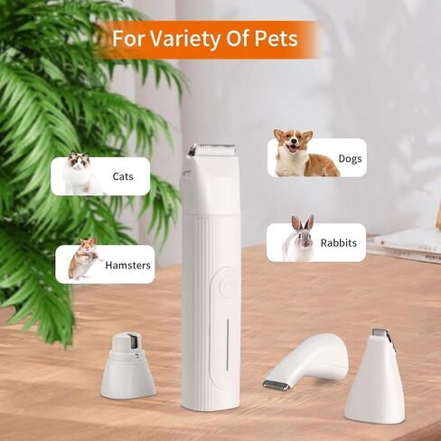 Dog Clippers for Grooming for Thick Heavy Coats, 5-Speed Low Noise High Power Dog Grooming Kit, Cordless Rechargeable Dog Hair Trimmer, Hair Clippers Set for Small & Large Dogs Cats Pets in Saudi Arabia
