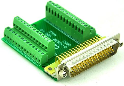 Slim Right Angle D'sub Header Breakout Board, Terminal Block DSUB Connector Module (DB26HD Female) in Kuwait