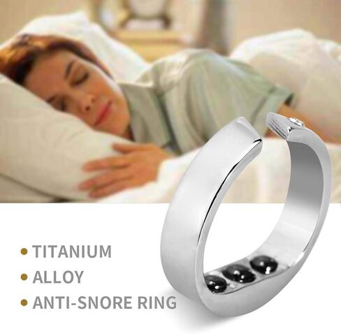 حلقة مضادة للشخير، سدادة جهاز مساعدة التنفس أثناء النوم، أداة مساعدة النوم بحلقة الإصبع قابلة لإعادة الاستخدام للرجال والنساء (S) in Kuwait