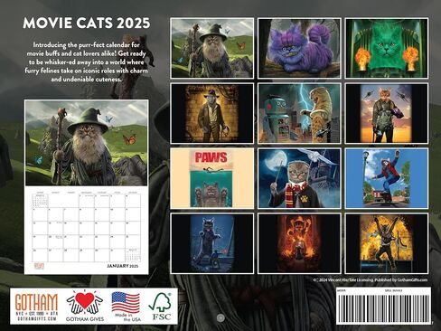 Funny Cat Calendar 2025 Meowlarious Cats Monthly Wall Calender 12 Month in Saudi Arabia