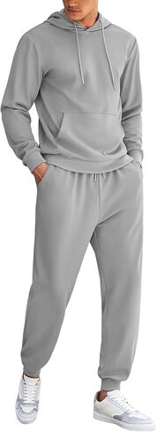 COOFANDY Men's Tracksuit 2 Piece Hoodie Athletic Sweatsuits Casual Jogging Suit Sets in Saudi Arabia