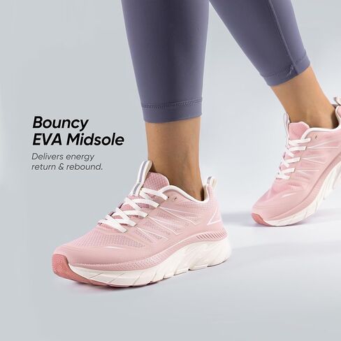 حذاء مشي نسائي NORTIV 8 للجري ActiveSwift مريح للتنس ومسامي وغير قابل للانزلاق رياضي وتمارين الصالة الرياضية والتدريب المتقاطع. in Kuwait