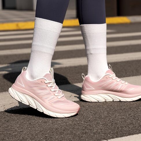 حذاء مشي نسائي NORTIV 8 للجري ActiveSwift مريح للتنس ومسامي وغير قابل للانزلاق رياضي وتمارين الصالة الرياضية والتدريب المتقاطع. in Kuwait