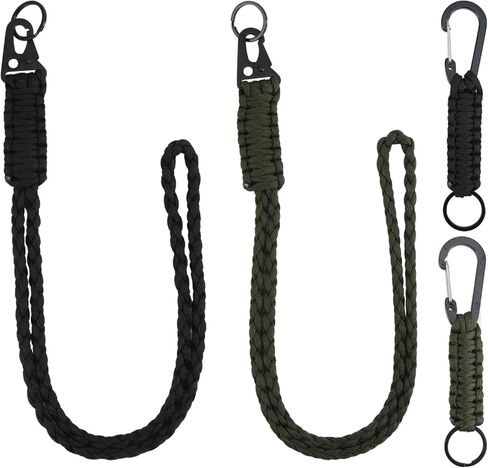 الثقيلة شارة الحبل قلادة صفارات حزام مضفر سلسلة المفاتيح الحبل كليب حلقة رئيسية لحامل مفاتيح صافرة in Kuwait